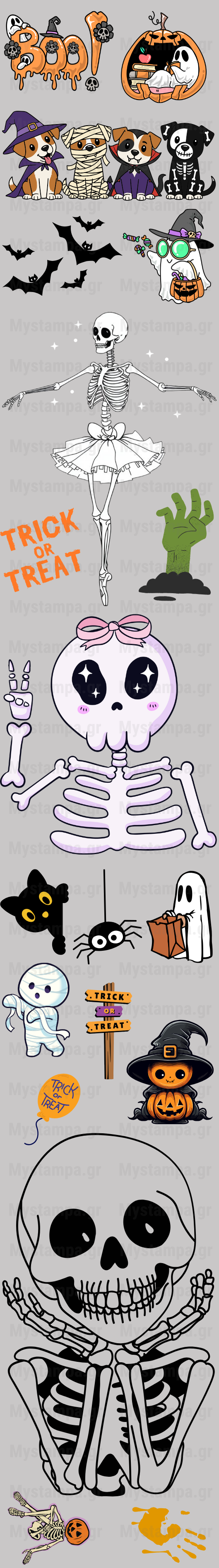 Gangsheet Φιλμ DTF Στάμπες Halloween