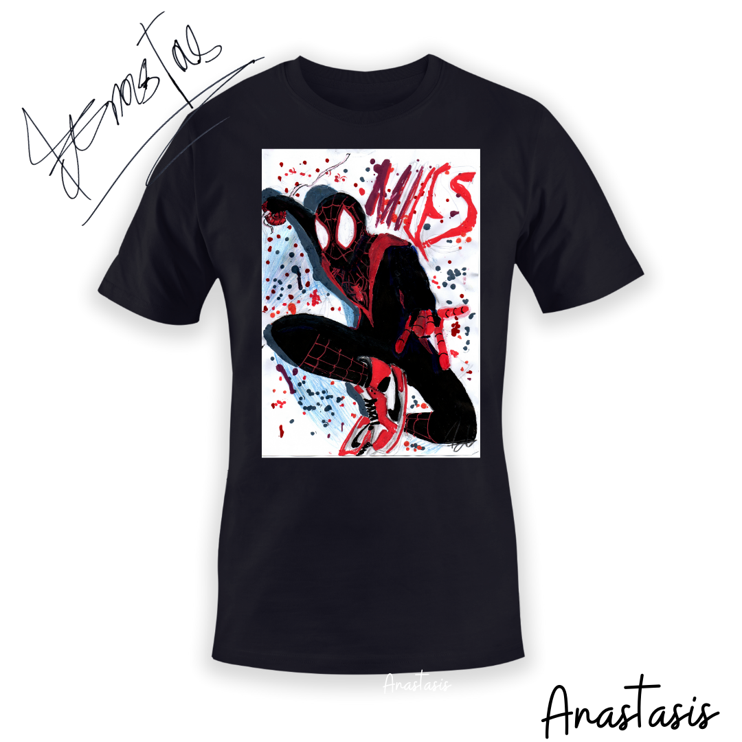 Τ-shirt  By Anastasis spiderman miles morales