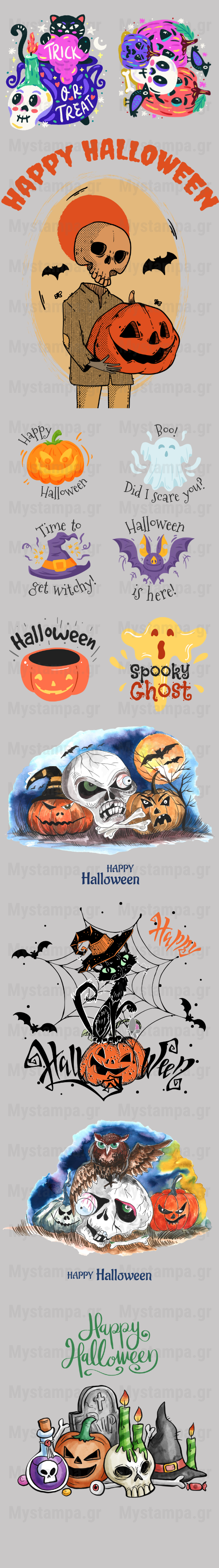 Gangsheet Φιλμ DTF Στάμπες Halloween